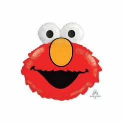 Puff And Pop Foil Balloons Supersize Elmo Head Foil