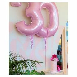 Puffnpop Number Balloons Matte Light Pink Supersized Number