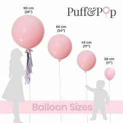 Puffnpop Jumbo Apple Balloon Solid Coloured Balloons