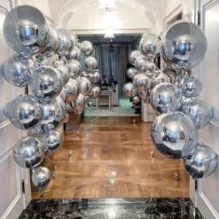 Puffnpop Metallic Goodness Bouquet Orbz Balloons