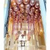 Puffnpop Orbz Balloons Ceiling Rose Gold Metallic Orbz Setup