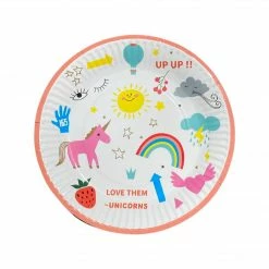 Puffnpop Love Them Unicorns Plates 7” (8pcs)