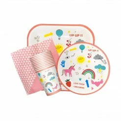 Puff And Pop Love Them Tableware Set Unicorn