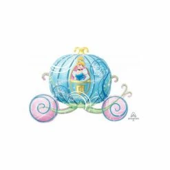 Puff And Pop Supersize Cinderella Carriage Foil Foil Balloons