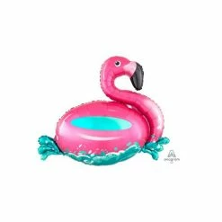 Puff And Pop Foil Balloons Supersize Flamingo Foil