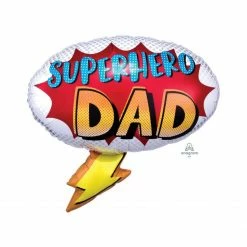 Puff And Pop Foil Balloons Supersize Super Dad Foil