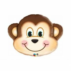 Puff And Pop Supersized Monkey Head Foil Build A Balloon Bouquet