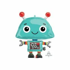 Puff And Pop Supersize Robot Foil Foil Balloons