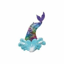 Puff And Pop Supersize Mermaid Sequin Rainbow Tail Foil