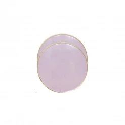 Puffnpop Lilac Gold Rim Plates 7" (8pcs)