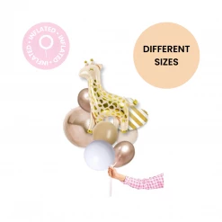 Puff And Pop Balloon Bouquets Newborn Giraffe Bouquet