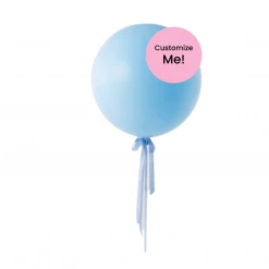 Puffnpop Solid Coloured Balloons Jumbo Pastel Blue Balloon