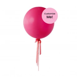 Puffnpop Jumbo Raspberry Balloon Solid Coloured Balloons