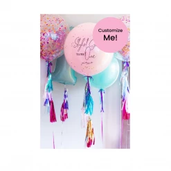 Puffnpop Solid Coloured Balloons Jumbo Exquisite Solid Confetti Balloon