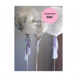 Puffnpop Confetti Balloons Confetti Trio With Tassels