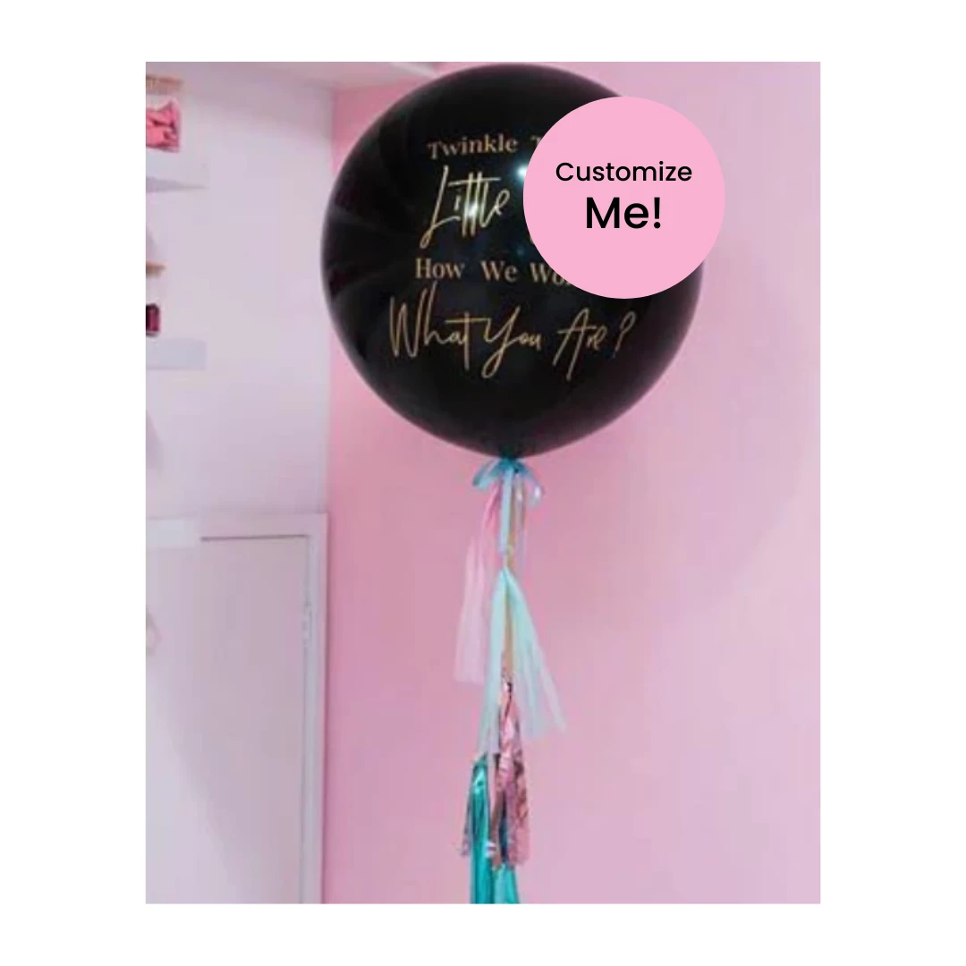 Puffnpop Confetti Balloons Jumbo Gender Reveal Balloon 3 Puffnpop Confetti Balloons Jumbo Gender Reveal Balloon