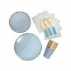Puffnpop Blue Gold Rim Tableware Set Tableware And Decorations