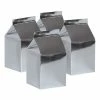 Puffnpop Tableware And Decorations Milk Box Silver (10pcs) 2 Puffnpop Tableware And Decorations Milk Box Silver (10pcs)