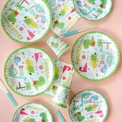 Puff And Pop Dino Party Tableware Set