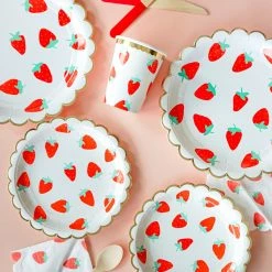 Puff And Pop Tableware Sets Strawberry Foil ECO Tableware Set