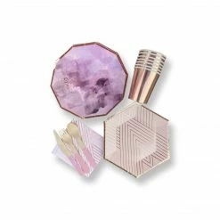 Puff And Pop Tableware Sets Crystal Purple Tableware Set