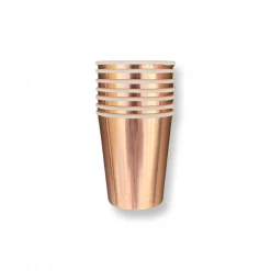 Puffnpop Rose Gold Cups (8pcs) Tableware And Decorations