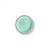 Puffnpop Pastel Mint Scallop Plates 7" (8pcs) Paper Plates