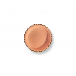 Puffnpop Pastel Peach Scallop Plates 7" (8pcs)