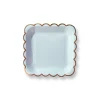 Puffnpop Pastel Blue Scallop Plates 9" (8pcs)