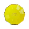 Puffnpop Tableware And Decorations Happy Birthday Yellow Plates 7" (8 Pcs)