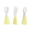 Puffnpop Yellow Wooden Cutlery Set