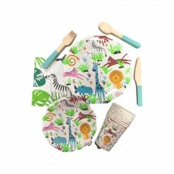 Puff And Pop Jungle Animal Tableware Set