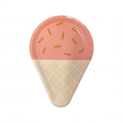 Puffnpop Orange Ice Cream Plate