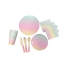 Puff And Pop Tableware Sets Ombre Glitter Tableware Set