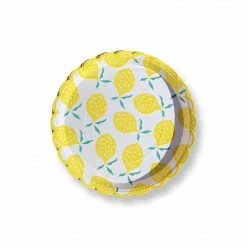 Puffnpop Lemon 9" Plates (8pcs) Tableware And Decorations