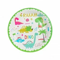 Puffnpop Dino Plates 9" (8pcs)