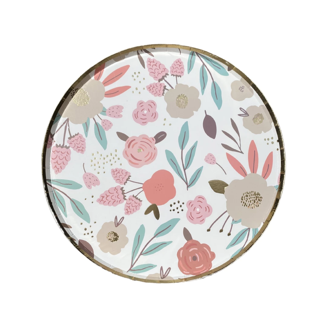 Puffnpop Flower Power Plates 9" (8pcs) 3 Puffnpop Flower Power Plates 9" (8pcs)