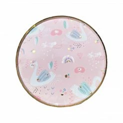 Puffnpop Tableware And Decorations Swan Princess 7" Plates (8pcs)