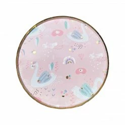 Puffnpop Swan Princess 7" Plates (8pcs) Tableware And Decorations