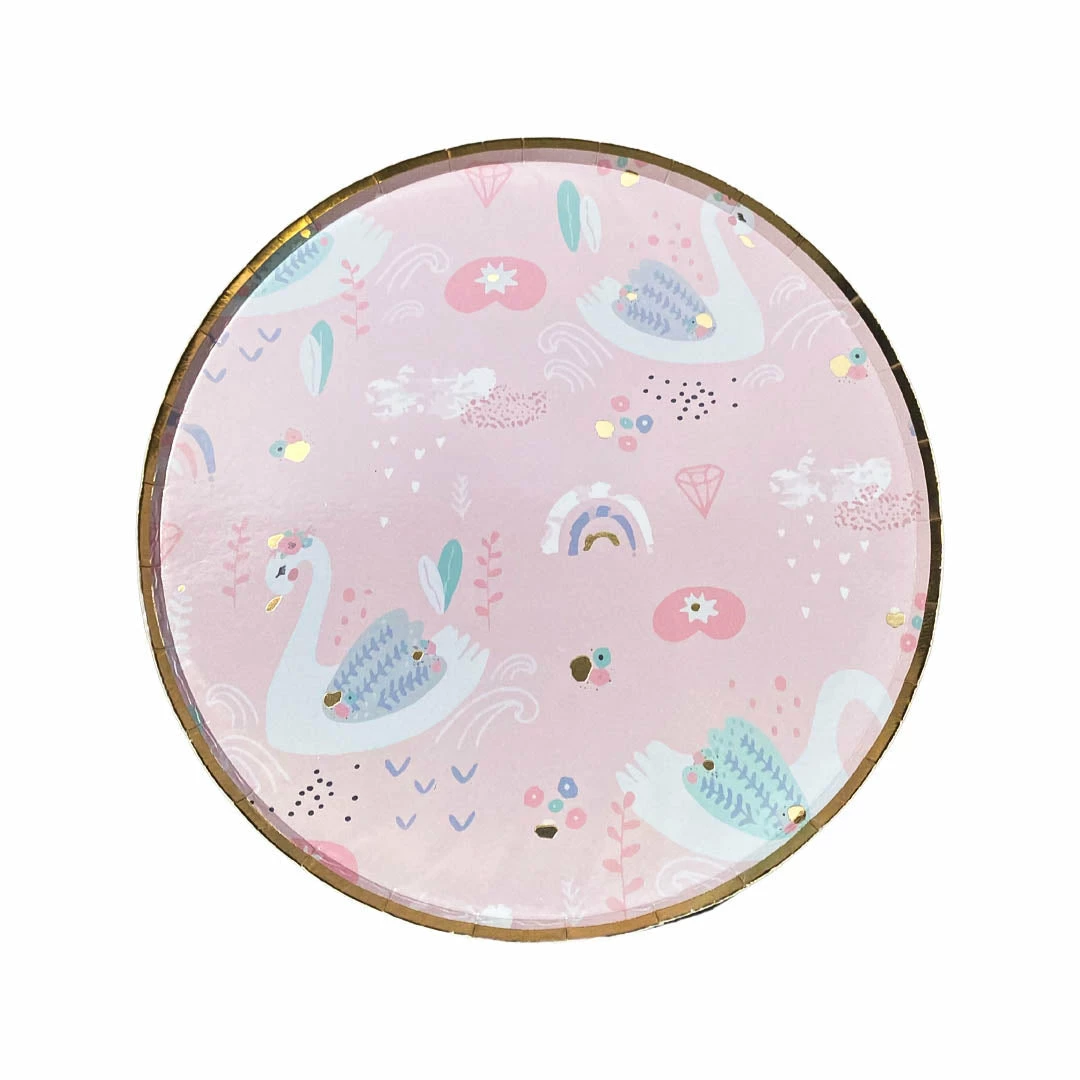 Puffnpop Tableware And Decorations Swan Princess 7" Plates (8pcs) 3 Puffnpop Tableware And Decorations Swan Princess 7" Plates (8pcs)