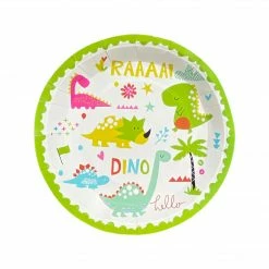 Puffnpop Dinosaur Dino Plates 7" (8pcs)