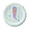 Puffnpop Lets Be Mermaids Plates 9" (6pcs) 2 Puffnpop Lets Be Mermaids Plates 9" (6pcs)
