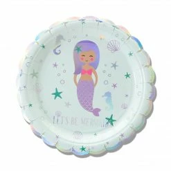 Puffnpop Lets Be Mermaids Plates 9" (6pcs)