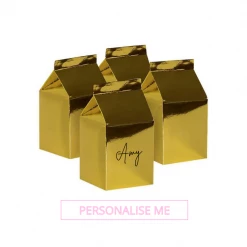 Puffnpop Personalised DIY Milk Box Gold (10pcs)