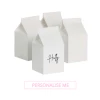 Puffnpop Tableware And Decorations Personalised DIY Milk Box White (10pcs)