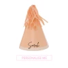 Puffnpop Personalised DIY Party Hats Peach (10pcs) Tableware And Decorations