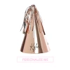 Puffnpop Personalised DIY Party Hats Rose Gold (10pcs) Tableware And Decorations