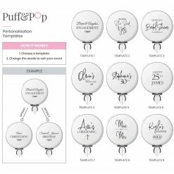 Puffnpop Build A Balloon Bouquet Jumbo Rainbow Balloon With Streamers