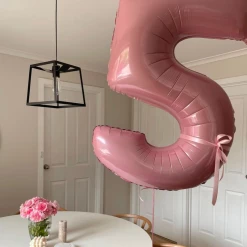 Puffnpop Matte Light Pink Supersized Number Build A Balloon Bouquet