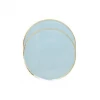 Puffnpop Blue Gold Rim Plates 9" (8pcs)